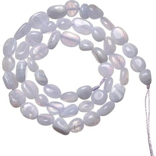 Light Blue Agate Stone Loose Beads Size For 5-10mm Making Handmade jewelry Accessories 16inch Gem H735