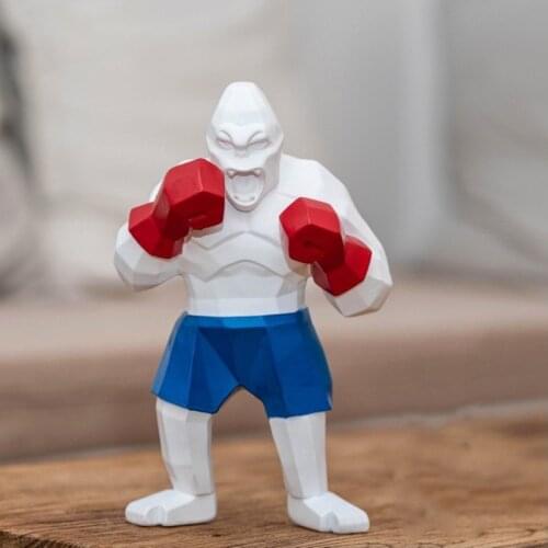 Boxing King Kong Decoration Resin Crafts Modern Simple Creative Home Decoration Gorilla Animal Decoration