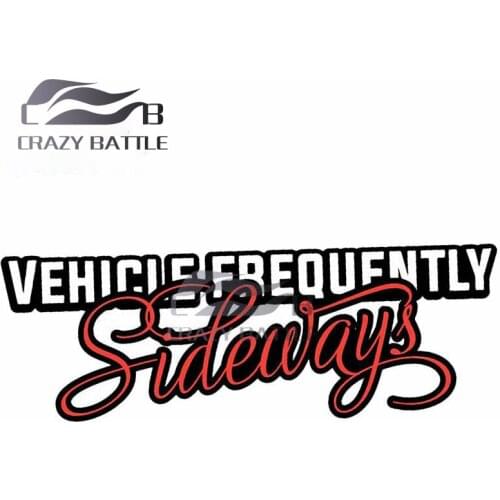 Crazy Battle 13 x 4.8cm Vehicle Frequently Sideways Refrigerator Car Sticker Waterproof Decal Windows Personality Graphics