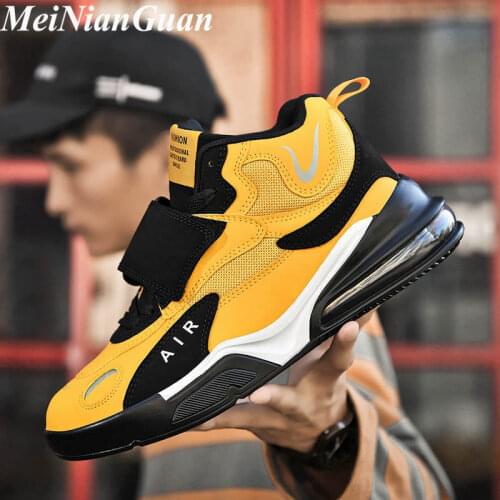 High Top Winter Sneakers for Men Fashion Plush Tennis Shoes Keep Warm Plus Size Mens Casual Shoes Air Cushion Man Sneaker B18