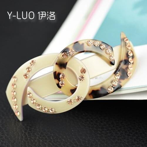 Cute hair clip Large hairband ponytail holder vintage hair barrettes for girls rhinestone hair accessories for women