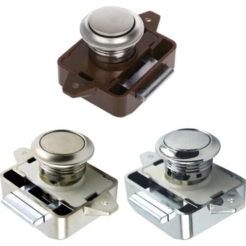 Camper Car Push Lock RV Caravan Boat Motor Home Cabinet Drawer Latch Button Locks For Furniture Hardware 40GF