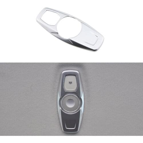 Carmilla ABS Chrome Car Reading Lights Protection Cover Reading Lamps Decoration Covers for Ford Everest Explorer 2015 2016 Car