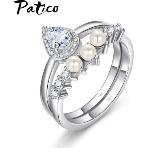 Different Design Ring Sets For Women Fashion Jewelry 925 Sterling Silver Wedding/ Engagement/Party Rings Free Shipping