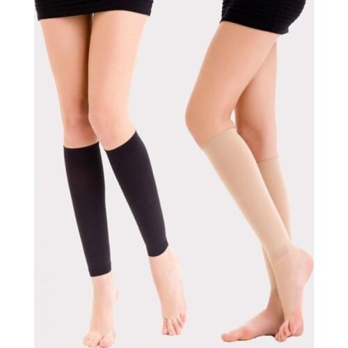 1 Pair Leg Sleeve Swelling Support Medical Compression Brace Shin Splint Stockings Varicose Vein 20-30mmHG Plus size XXL Level 2