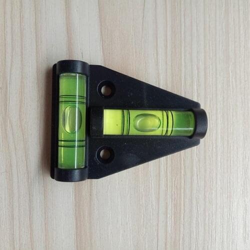 2pcs Mini Horizontal Bubble Triangles Bullseye Circular Spirit Levels T-type Scopes Precision Bubbles Level Measuring Instrument