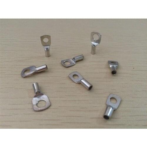 20PCS SC2.5-4 SC2.5-5 SC2.5-6 Copper Cable Lug Kit Bolt Hole Tinned Cable lugs Battery Terminals copper nose Wire connector