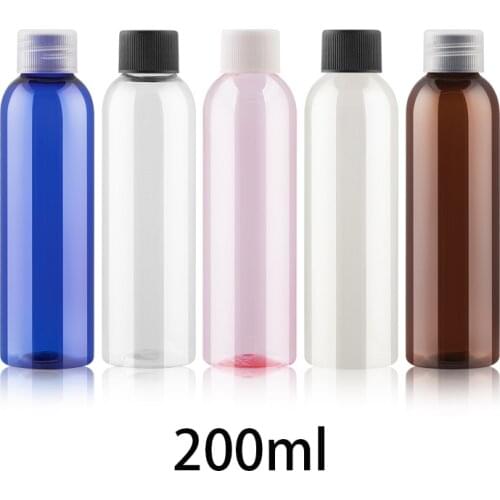 20pcs 200ml Empty Plastic Makeup Water Bottle Cosmetic Container Lotion Cream Shower Gel Shampoo Face Toners Travel Packaging