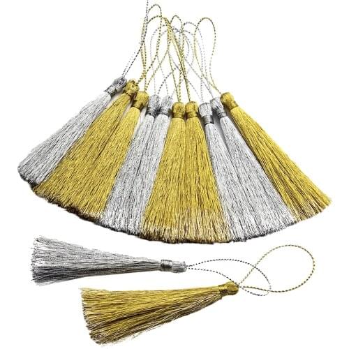 30x Tassels Silk Decoration Craft DIY For Bookmark Key Earing Clothing Party