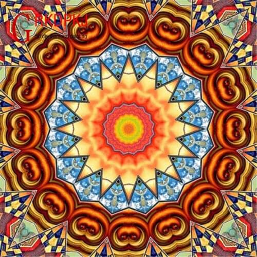 5D diamond painting mandala full drill square diamond embroidery Cross stitch pictures of rhinestones diamond mosaic sale