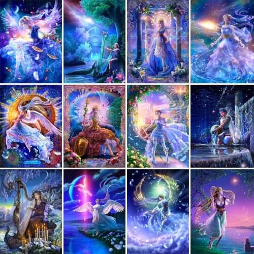 5D Full Diamond DIY Diamond painting Cartoons Fairy Constellation Home Decoration Painting Semi-finished Products