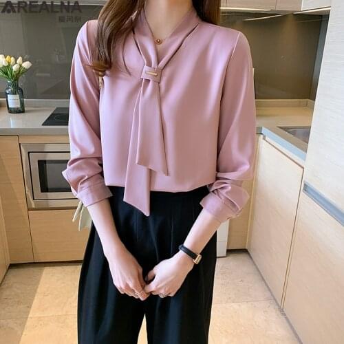 AREALNA Womens Chiffon Blouses