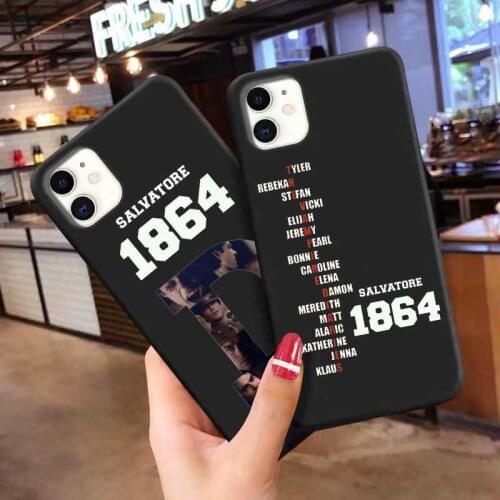 The Vampire Diaries Stefan Damon Salvatore black TPU Soft Phone Case For iPhone 11Pro 12pro Max 7 8 plus 12mini X XR XS Max se