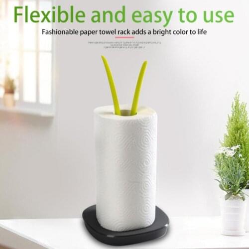 Paper Towel Holder Fresh Film Storage Rack Creative Potted Plants Shape Tissue Organizer Roll Paper Holder Kitchen Supplies