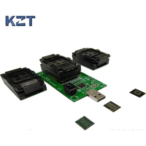 EMMC153 169 EMCP162 186 EMCP221 series chip socket tester programmer reader USB port data recovery electronic diy kit phone tool