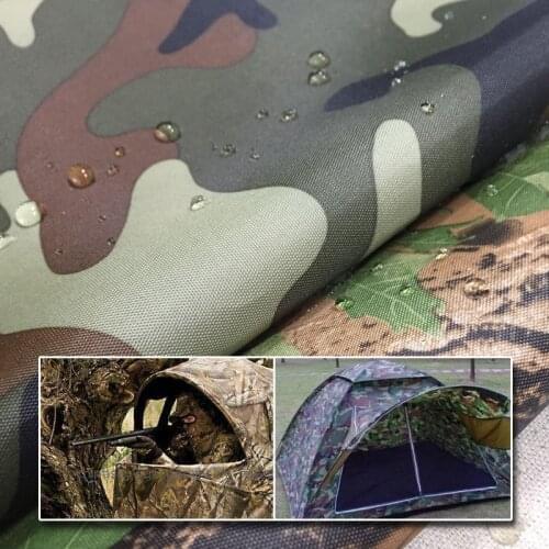 Free Shipping 1M*1.5M Camouflage Fabric 210D Pu Coated Camouflage Oxford Waterproof Fabric Outdoor Tents, Awning, Carport