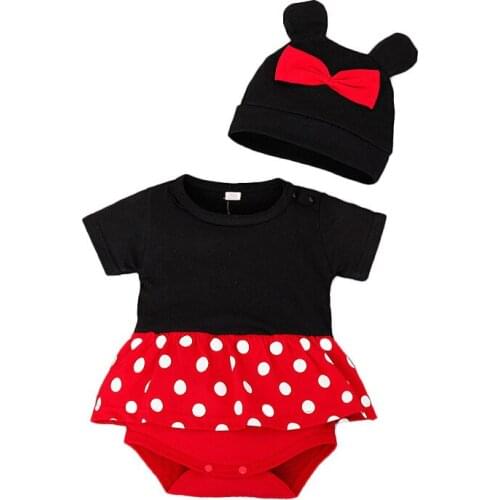 Infant Baby Girl Short Sleeve Suits Rompers Dress Baby Boy Two Piece Jumpsuit Set Short Skirts Overalls Lovely Bow Tie Clothes