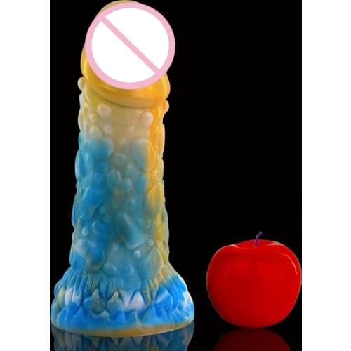 Colorful Huge Dilldo Penis Realistic Big Dildos Female Masturbator Suction Cup Penis Anal Plugs Intimate Goods For Adult Sex 18