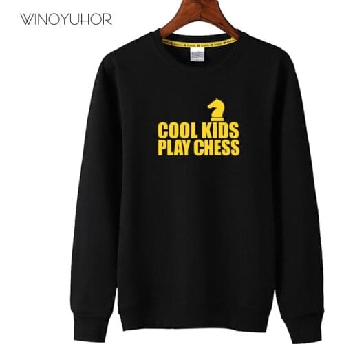 Cool Kids Play Chess Letter Print Sweatshirt Child 2019 Spring Casual Long Sleeve Tops Baby Boys Girls Brand Clothing