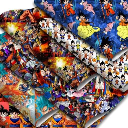 Cartoon Characters Faux Leather Sheets Printed Synthetic Leather Fabric 20x33cm for DIY Earrings Hair Bows Handbags Crafts