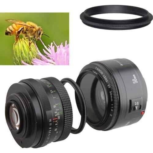 Metal Male Thread to Male Thread 49/52/55/58/62/67/72/77/82mm Macro Camera Lens Reverse Adapter Ring For Canon Nikon Sony DSLR
