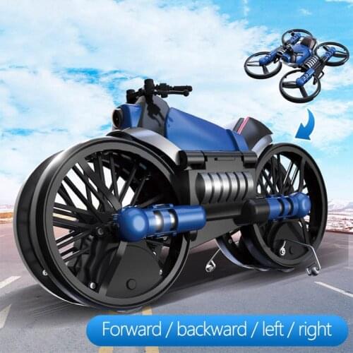 2-in-1 Motorcycle Folding RC Drone With 2MP Camera Wifi Fpv Aerial Photography Electric Deformation Helicopter RC Quadcopter Toy
