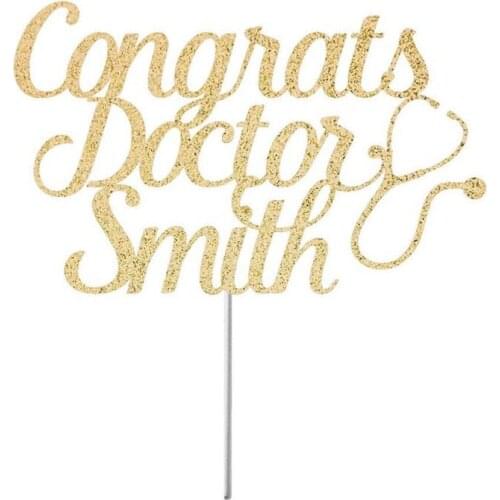 Custom Doctor Graduation Cake Topper, Doctor, Graduation Cake Topper, Nurse Graduation Banner, Class of 2020, School Colors