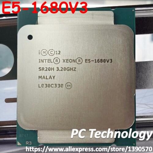 Original Intel Xeon E5-1680V3 CPU 3.20GHz 20M 8-CORES LGA2011-3 140W E5 1680V3 Processor E5 1680 V3 E5-1680 V3 free shipping