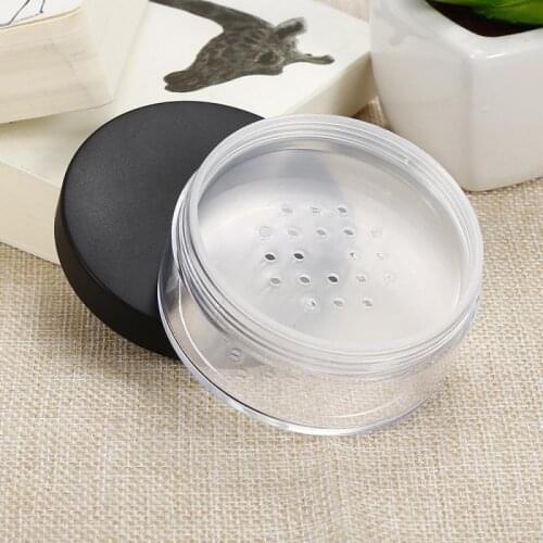 50g Plastic Sub-bottle Loose Powder Bottle Powder Puff Box Empty Cosmetic Container