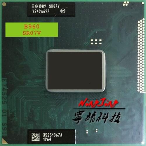 Intel Pentium B960 SR0C9 SR07V 2.2 GHz Dual-Core Dual-Thread CPU Processor 2M 35W Socket G2 / rPGA988B