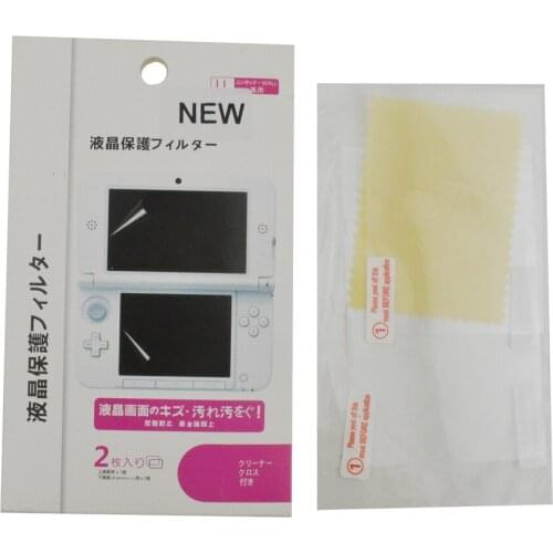20sets Clear Top +Bottom LCD Screen Protector Protect Cover Guard Filter Skin Film For 3DS XL/LL