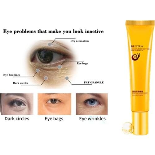 Retinol Antioxidant Snail Eye Cream Tighten Pouch Hyaluronic Acid Anti-Wrinkle Essence Red Eye Remover Dark Circles Fat Granule