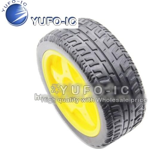 Rubber wheel/robot/tracing patrol car accessories intelligent car tire chassis wheel 40 g