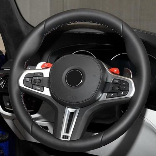 Carbon Fiber Steering Wheel M1/M2 Button Easy to Install Automobiles Interior Accessories for BMW 5 Series/BMW X3/BMW 7 Series