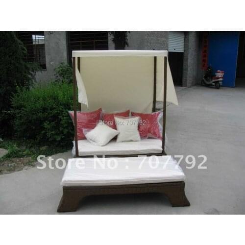 Hot sale Urban new style rattan sun lounger