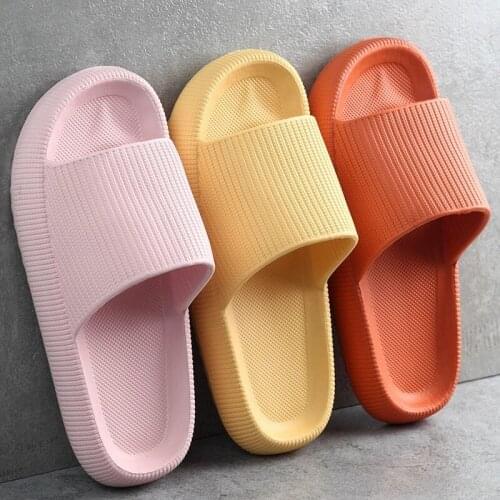 2021 Summer Non-slip Flip Flops Thick Platform Bathroom Home Slippers Women Fashion Soft Sole EVA Indoor Slides Woman Sandals