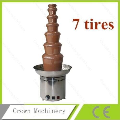 7 tires 103cm height chocolate fountain fondue / commercial chocolate fountain