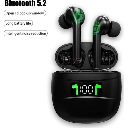 TWS J3 Pro Wireless Bluetooth 5.2 Headset HD Stereo Sports Music Gaming Waterproof in-Ear Headphones With Mic For Iphone Xiaomi