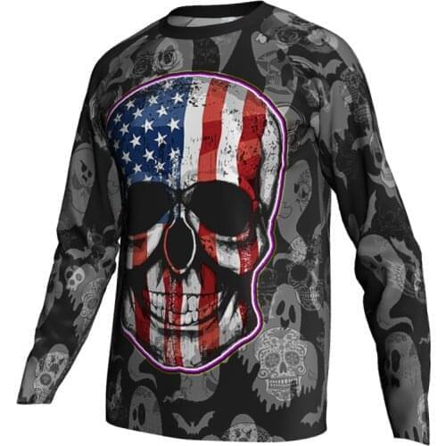 Outdoors Unique design Long Sleeve Fishing Clothing wear FOR Men TOPS Sunproof Dry Breathable T- Shirt Climbing Clothes Fishing