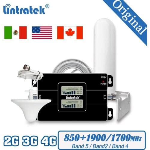 850Mhz Cell Phone Booster for Home Office -Boosts GSM 3G Voice Data Signal -Band 5 1900 1700mhz Mobile Signal Amplifier Repeater