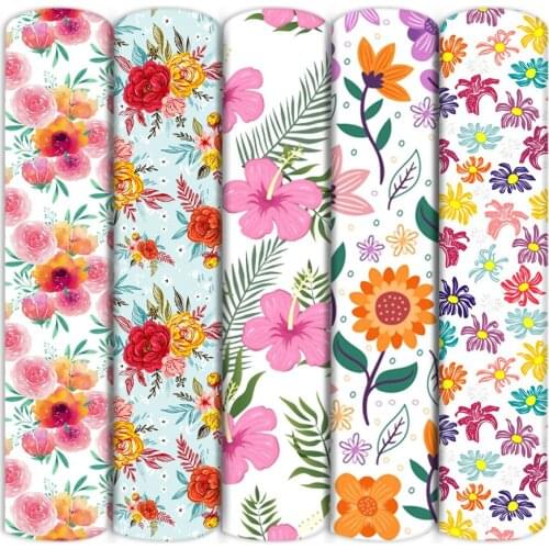 SpringFlower Polyester Cotton Fabric Patchwork Sewing Quilting Fabrics Needlework Material DIY Tissue Kids Handmade Cloth,c16612