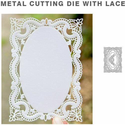 Die Cuts Lace Frame Metal Cutting Dies Scrapbooking Embossing Paper Craft Decor