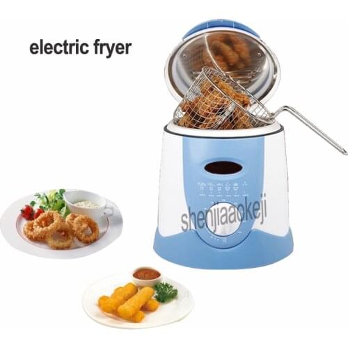 0.9L Smokeless electric fryer frying pan Mini oil fryer oven French fries Grill Chicken Fried Fish Pot machine 220V 1pc