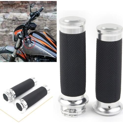 1" 25mm Motorbike Handle Bar Hand Grips For Harley Davidson Touring Electra Glide Ultra Classic FLHTCU