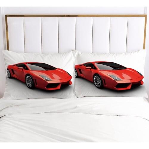 1pc Car Pillow cover Pillow case Bedding Pillowcase Pillowcovers decorative 50x70 50x75 3D Print red