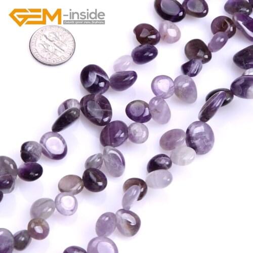 12x16mm 13x18mm Freeform Natural Amethysts Beads Stone Bead Loose Beads For Jewelry Making Strand 15" DIY Gift For Women Girl