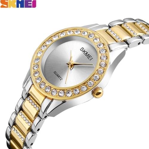 2020 SKMEI Simple Womens Watch Clock Ladies Quartz Watches Clock 30M Waterproof Female Wristwatch reloj hombr Montre Femme 1262