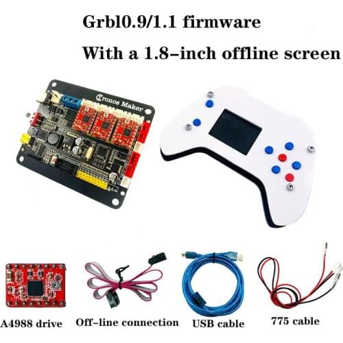 USB 3-axis control board for DIY small CNC engraving machine and laser engraving machine, grbl control board can be offline