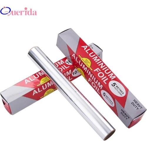 5m/10m Rolls Metal Foil Paper BBQ Tinfoil Oil Paper Baking Tools Food Packing Kitchen Oil Aluminum Foil Baking Accessory