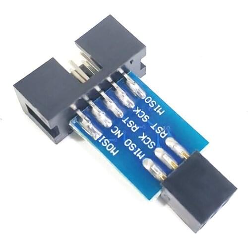 5pcs 10 Pin to 6 Pin Adapter Board for AVRISP MKII USBASP STK500 High Quality